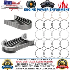 STD Main and Rod Bearings Set with Piston Rings For Chevy Buick 1.4L 2011-2021