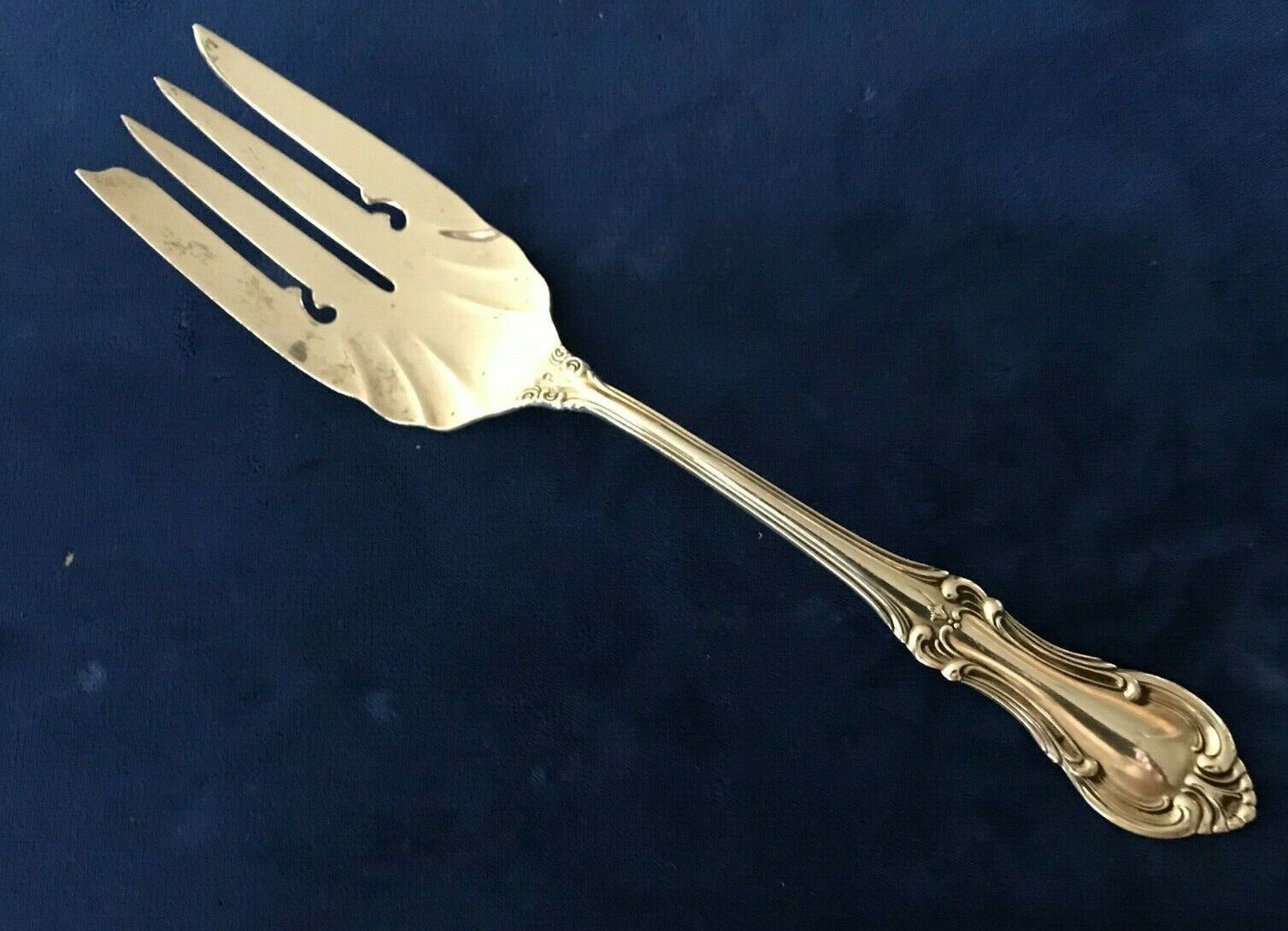 JOAN of ARC by International Sterling Silver Meat Serving Fork 8-3/4 Inches 