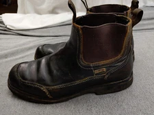 Bob Timberlake Series 61 Romeo Mens 9 W 42 Brown Bone Dry Slip-On Leather Boots