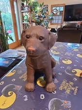 RARE WowWee Chocolate Lab Dog Puppy Animitronic Electronic Toy 2001 WORKS! READ!