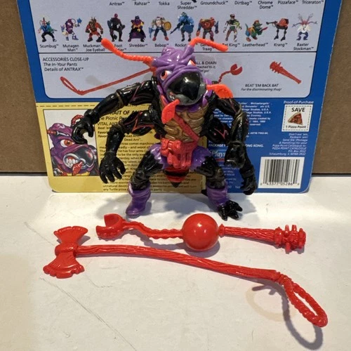 RARE Vintage 1992 TMNT Antrax Complete with Cardback