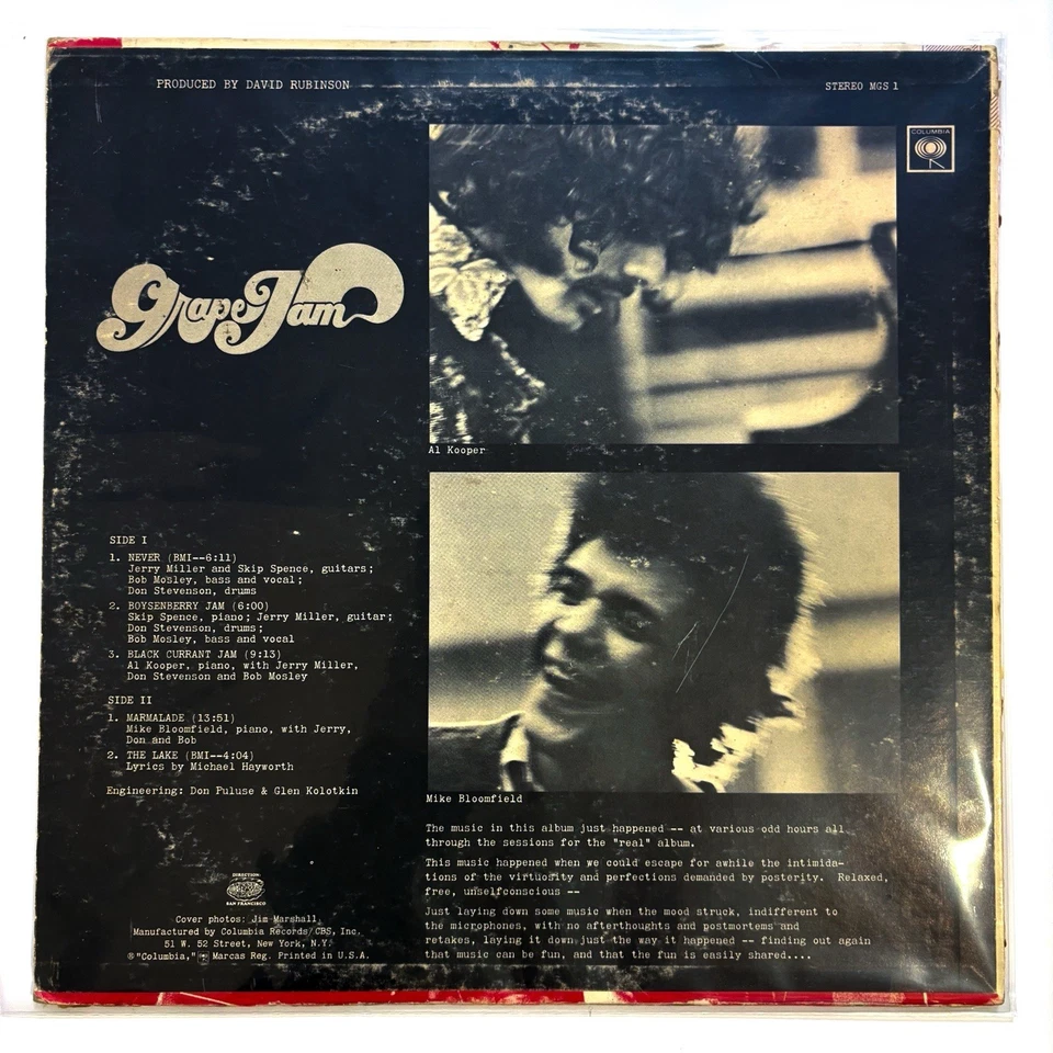 Moby Grape – Grape Jam LP Vinyl Record 2 EYE Original Press 1968 Psych Rock VG - Image 2 of 4