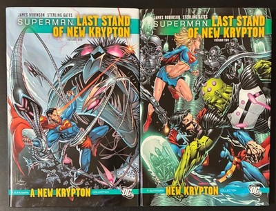 Superman Last Stand of New Krypton Volumes 1 & 2 by James Robinson HC DJ LikeNEW