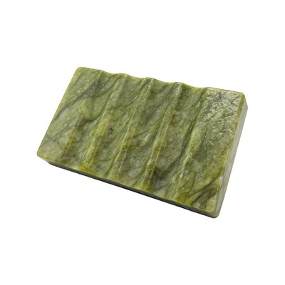 Real Marble Soap Dish for Bathroom Sink & Shower - Stone Tray, Small Bar Soap...