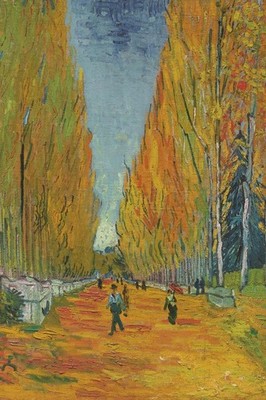 Vincent van Gogh Les Alyscamps 1888 Dutch Impressionist Painter Poster 24x36