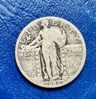 1926 Standing Liberty Quarter. 90% Silver. Fine Condition. Charity Auction. ￼