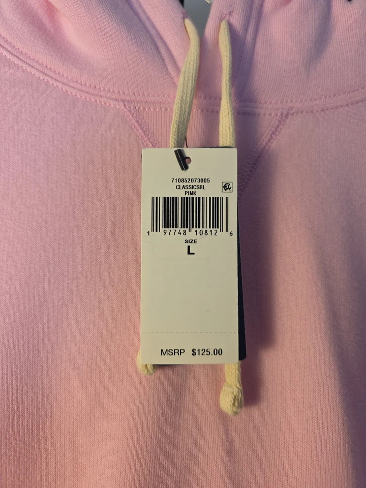 Polo Ralph Lauren HOMBRE Rosa Mezcla de Algodón Forrado de Vellón Pullover Sudadera con Capucha GRANDE NUEVO Foto 3 de 3