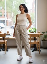 Vintage Women Khaki Tommy Hilfiger Pants Size 18 Y2K 