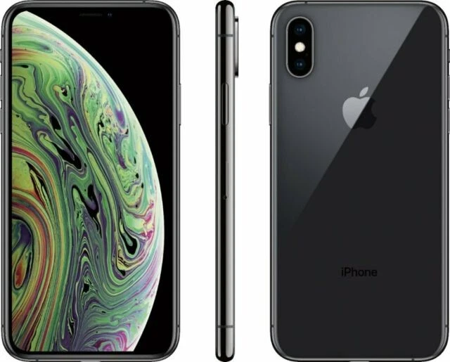 Apple iPhone XS Max A1921 (Totalmente Desbloqueado) 64 GB Gris espacial (Excelente)