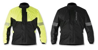 Alpinestars Adult Men Hurricane Rain Jacket S M L 3XL Black Fluo Yellow Gray