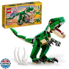 LEGO Creator 3 in 1 Mighty Dinosaur Toy, Transforms from T. rex to Triceratop