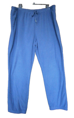 New Women's Como Blu Fleece Pants XL Drawstring 38-42x28 Elastic Jogger Sleep PJ