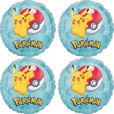 Anagram Pokemon Birthday Foil Balloon Officially Licensed 4 Pack