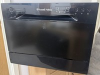 Russell Hobbs RHTTDW6B Compact Dishwasher Table Top/Freestanding, Black