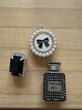 CC No. 5, Jewel, Bling Compatible w/ Croc Charms Jibbitz Lot Of 3