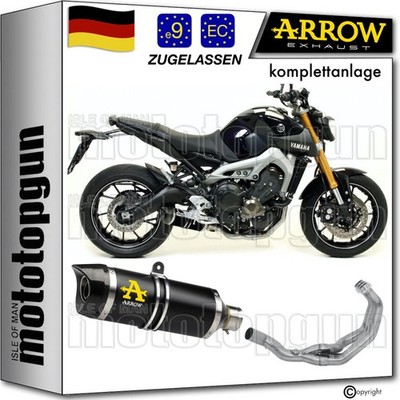 ARROW KOMPLETTANLAGE ZUGELASSEN KAT THUNDER SCHWARZ C YAMAHA MT09 MT-09 2019 19
