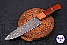 Custom HandMade Forged Damascus Steel Blade Kitchen Chef Knife ZS 51