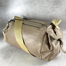 Bottega Veneta Intrecciato Leather Boston Bag Beige Large Travel 2Way