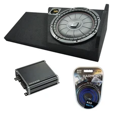 2014 - 2018 GMC Sierra Double Cab Kicker CompVT CVT10 Single 10 Sub Box CXA400.1