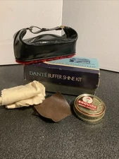 VINTAGE Dante Travel Shoe Shine Kit Compact Buffer Shine Kit