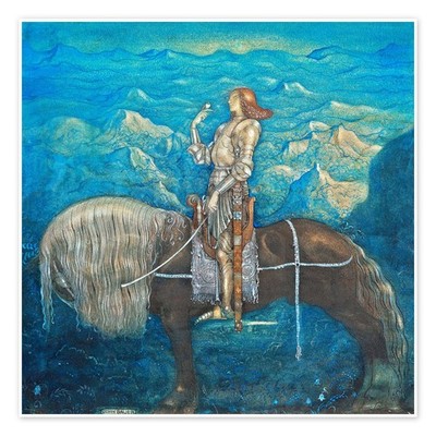 Poster Ein Ritter - John Bauer