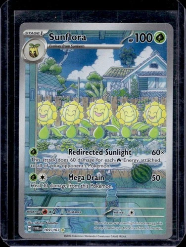2024 Pokemon Twilight Masquerade Sunflora #169/167