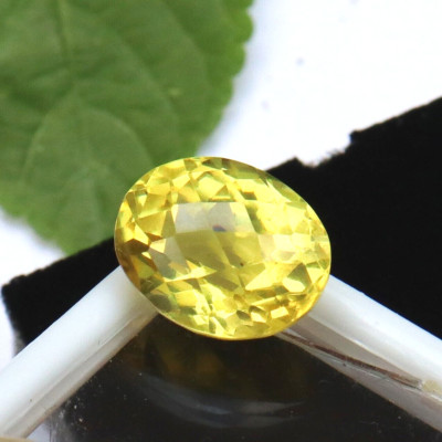 Oval Shape 11.55 CT Yellow sapphire Certified Loose Gemstone Best OFFER