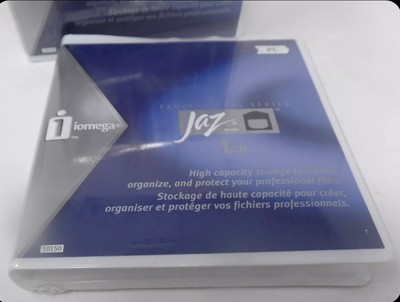 Two (2) New Sealed IOMEGA Jaz 1GB disks PC Formatted Professional Series