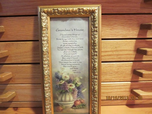 MEMORIES FOUND AT "GRANDMA'S HOUSE"--WOOD FRAMED--11 1/2"--READ---#Y30-3 - Picture 23 of 24