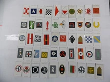 Players Cigarette Cards Army Corps & Divisional Signs 1914-1918 Complete Set 50