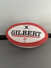 Wales rugby union gilbert mini ball white/red comes inflated