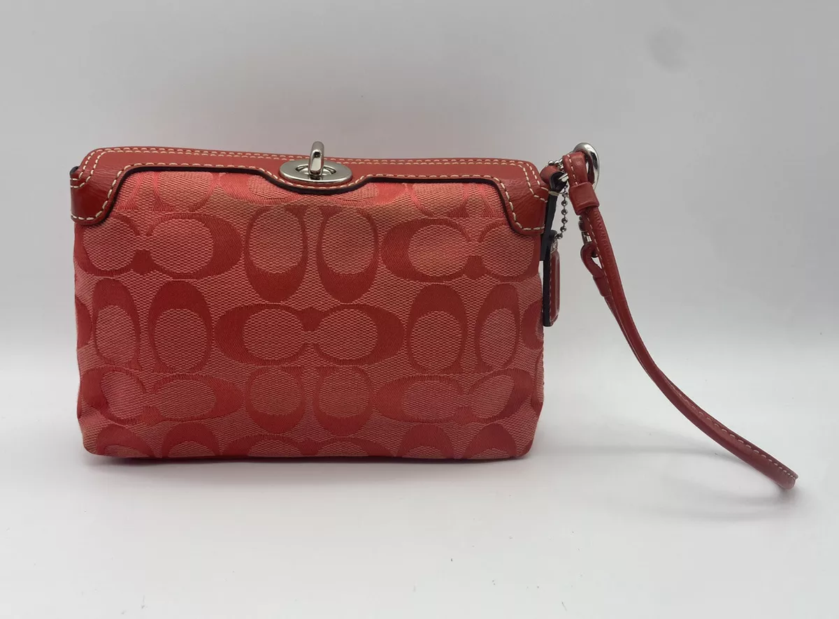 Leather mini bag Coach Red in Leather - 38293070