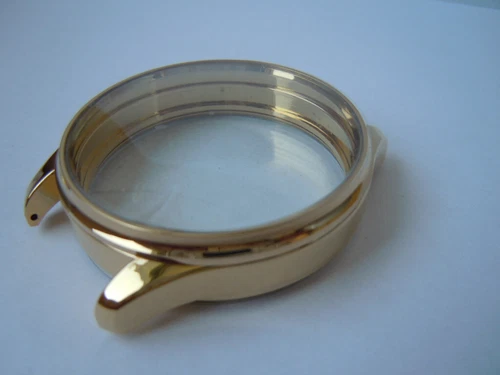 YELLOW ALLOYS CASE FOR POCKET WATCH MOVEMENTS 16s-22mm band size