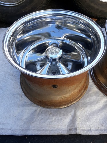 1975 Cragar SS Wheels 14x10 Uni-lug Deep Dish 5 Spoke Two Piece Steel ...