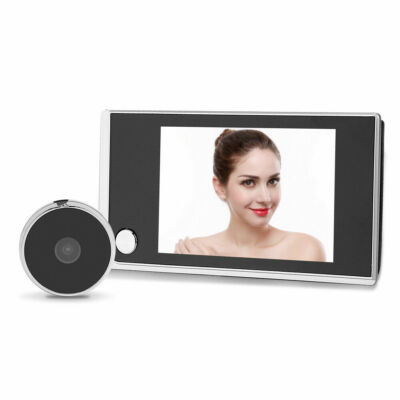 Campanello Video 1080P Spioncino Digitale WiFi DFCAT 1080P – Schermo 4,3'', Rilevamento PIR, Visione Notturna, Scheda 32GB Inclusa – Compatibile Con Alexa, Per Porte Spessore 35-115 Mm