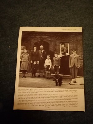 Sa65 Ephemera 1964 Bild David James m p und Familie Brighton 