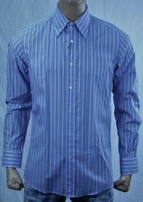 Authentic Dolce&Gabbana Men's slim fit dress cotton US 16.5 Made in Italy.