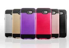 For Samsung Galaxy J3 Prime / J327 Armor Hybrid Rugged Hard Soft Cover Case