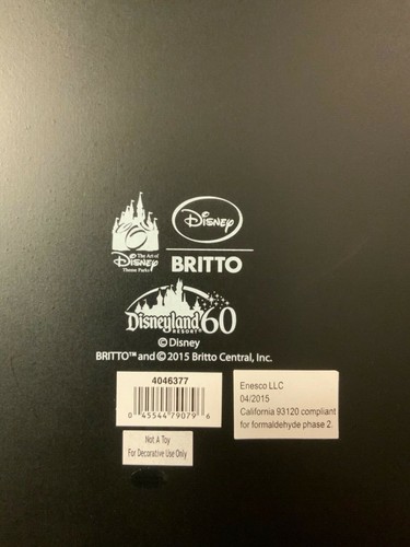 Tinkerbell Britto Art Shadow Box Disneyland 60th Anniversary Park Exclusive NEW! - Picture 5 of 9