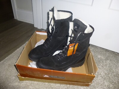 NIB New Ozark Trail Black Leather Women's Baxter Boots