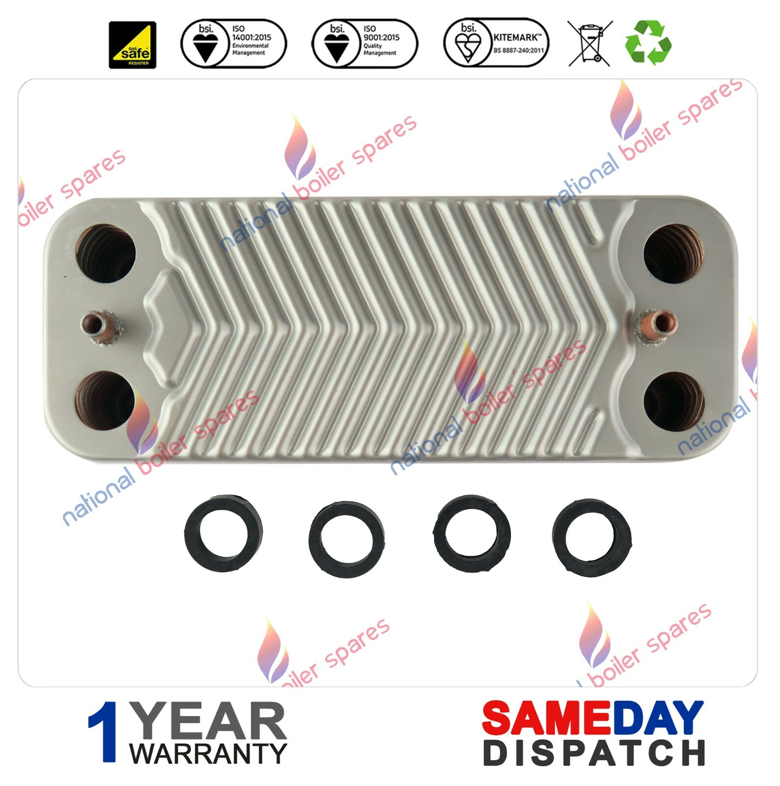Chaffoteaux Britony Combi SE 80ff u0026 100ff Boiler DHW Heat Exchanger  61011164 for sale online | eBay