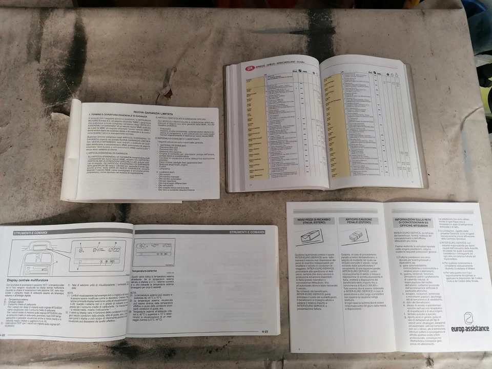 mitsubishi space star libretto libro manuale uso e manutenzione book livret buch - Immagine 4 di 4