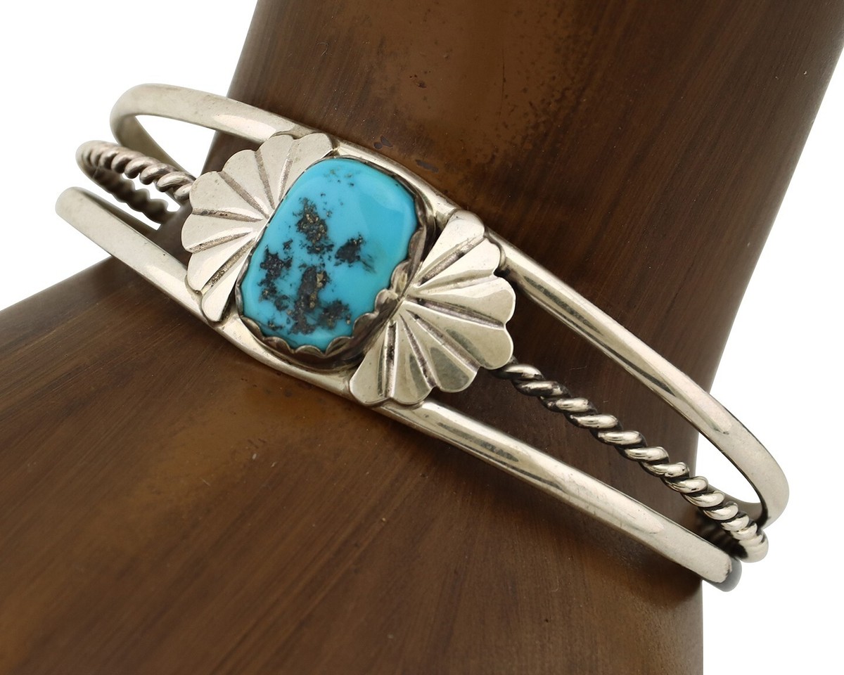 navajo sterling silver バングル NAVAJO◇TOM HAWK/STERLING/ツイストワイヤー/2ライン/バングル