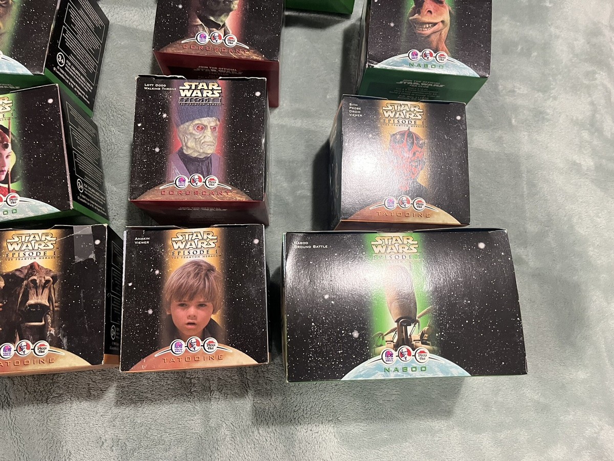 Lot Of 28 Star Wars Phantom Menace Taco Bell Pizza Hut Promo Toys