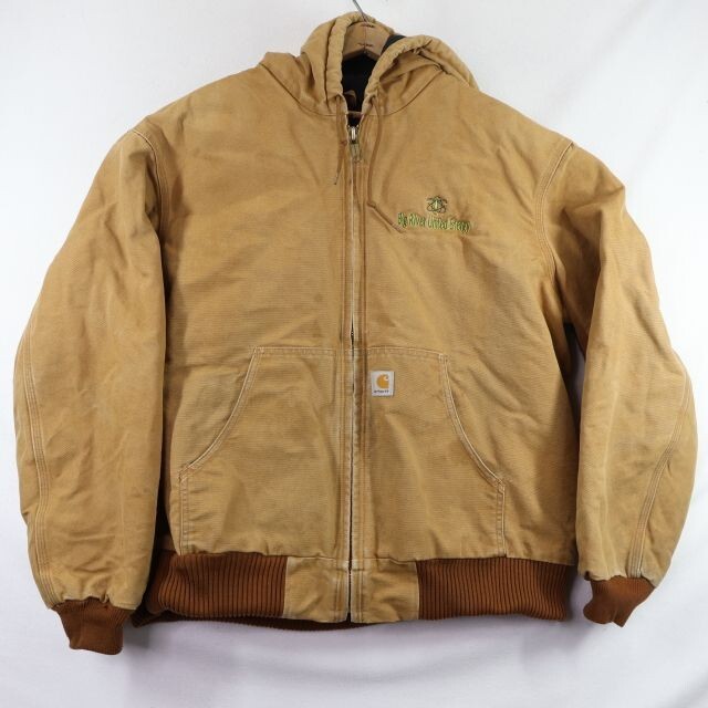 Carhartt 125th Anniversary Big River Work Jacket Mens XL Brown Durable Energy Workwear