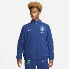 Nike Brasilien Track Herren Jacke Blau DX2045-490 Pullover Fussball Neu 2XL
