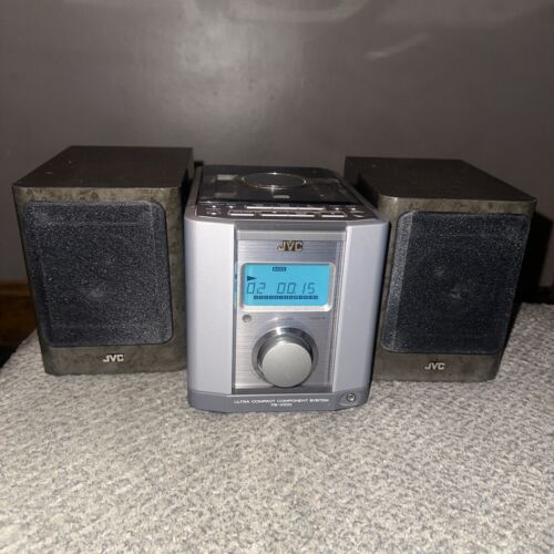 JVC FS-1000GR CD Player AM/FM Compact Mini System w/Speakers Works Nice!