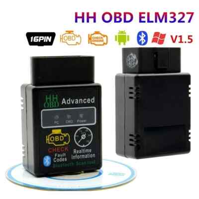 Bluetooth V1.5 Elm327 OBD2 Scanner Diagnostic Tool Code Reader For Android IOS