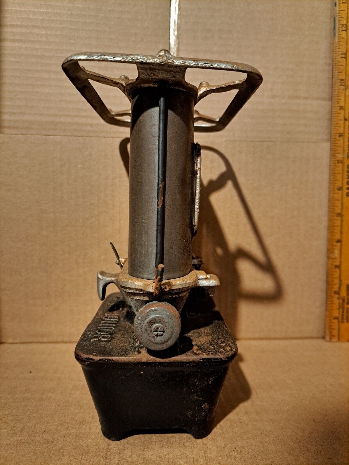 Antique Game Junior Portable Iron Heater Kerosene Stove Part 