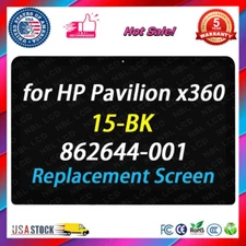For HP Pavilion X360 15-BK 15-BK020WM 15.6" FHD LCD Touch Screen Assembly +Bezel